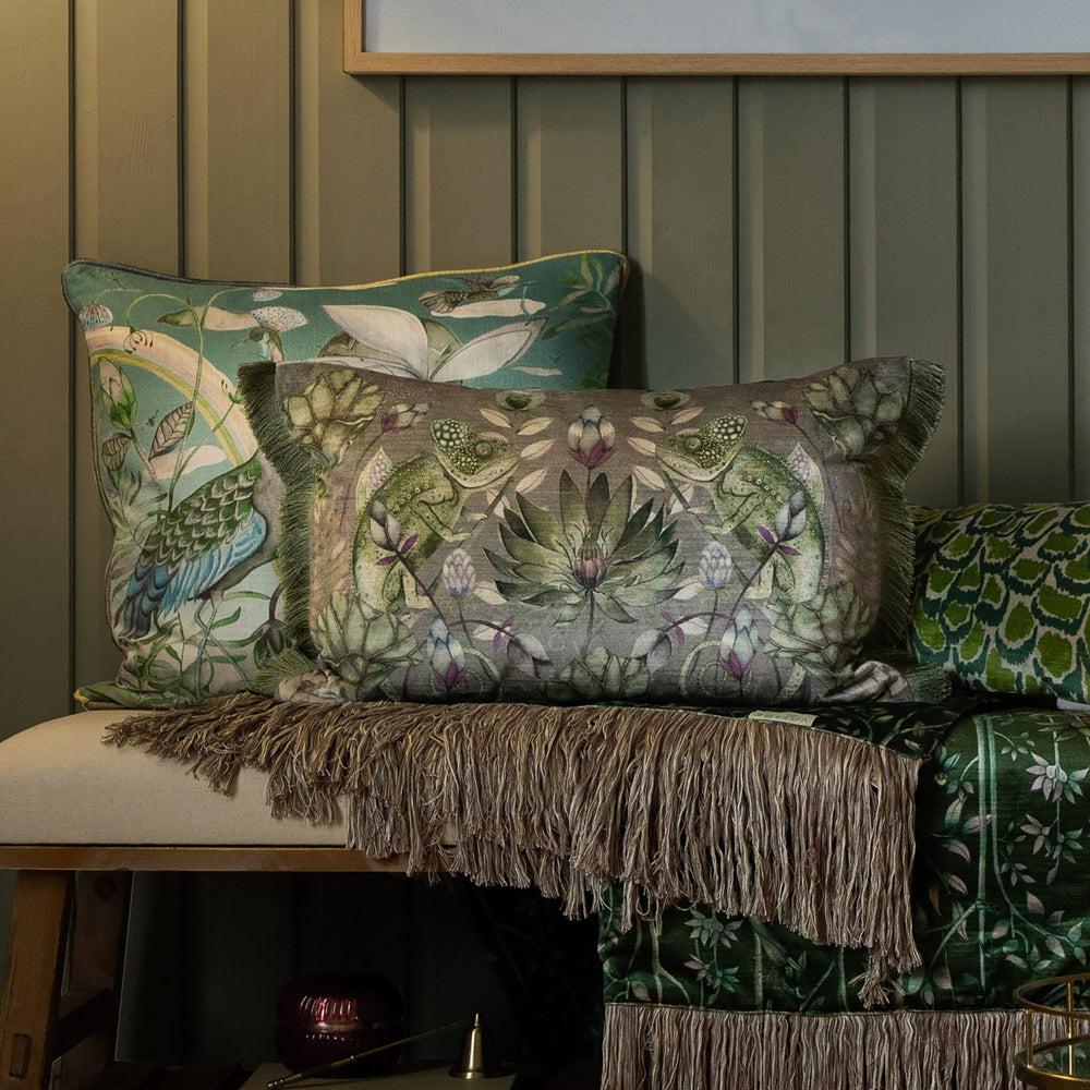 Sofa Cushions | Osawi Printed Feather Cushion Mineral Bed Cushions Bed Cushions