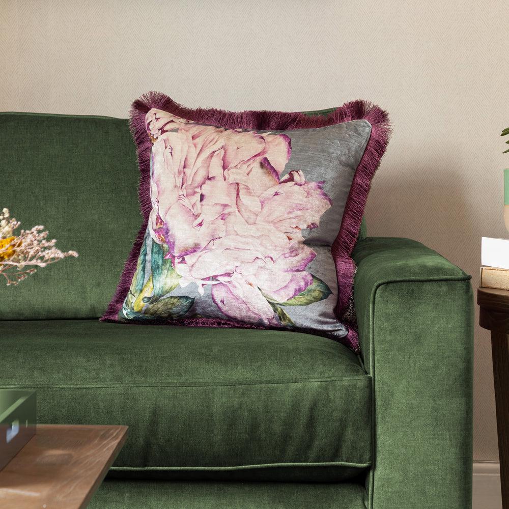 Sofa Cushions | Parcevall Printed Feather Cushion Lavender Bed Cushions Bed Cushions