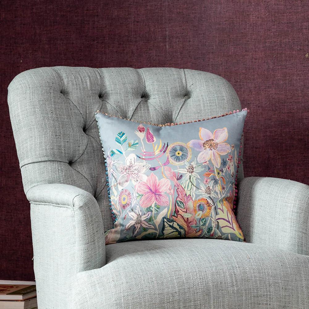 Sofa Cushions | Primrose Printed Feather Cushion Wisteria Bed Cushions Bed Cushions